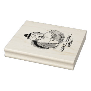 Erntedank Old English Sheepdog (Grau 1) Spaß Gummistempel