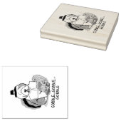 Erntedank Old English Sheepdog (Grau 1) Spaß Gummistempel (Stempel)