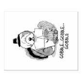 Erntedank Old English Sheepdog (Grau 1) Spaß Gummistempel (Prägung)