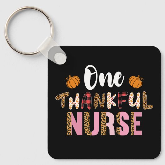 Erntedank One Thanking Nurse Leopard Fall Groov Schlüsselanhänger (Vorderseite)
