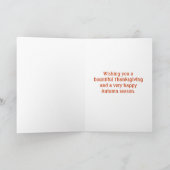 Erntedank Ontario, Canada Holiday Card Feiertagskarte (Innenseite)