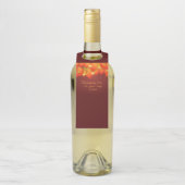 Erntedank Orange Leaf Name Jahr Flasche Flaschenanhänger (Auf Flasche)