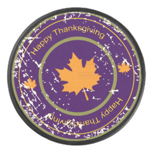 Erntedank Orange Maple Leaf, Eishockey Puck