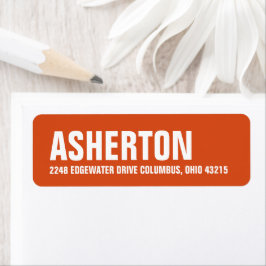 Erntedank Orange moderne Rücksendeadresse