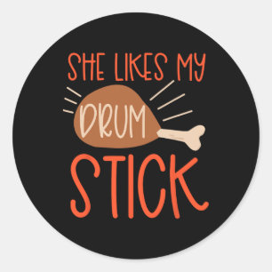 Erntedank Paare Türkei Brust sie mag meinen Dr. Runder Aufkleber