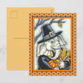 ERNTEDANK PACHYDERM, DANKFÄLTIGER PILGRIM-ELEPHANT FEIERTAGSPOSTKARTE (Vorne/Hinten)