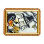ERNTEDANK PACHYDERM, DANKFÄLTIGER PILGRIM-ELEPHANT MAGNET (Horizontal)
