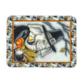 ERNTEDANK PACHYDERM, DANKFÄLTIGER PILGRIM-ELEPHANT MAGNET (Horizontal)