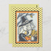 ERNTEDANK PACHYDERM, DANKFÄLTIGER PILGRIM-ELEPHANT POSTKARTE (Vorne/Hinten)