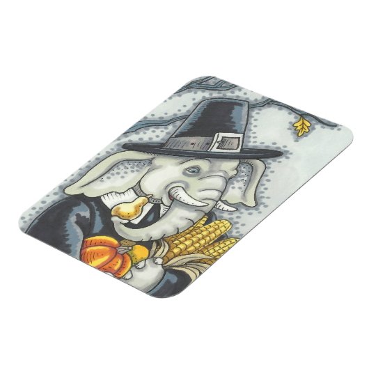 ERNTEDANK PACHYDERM, PILGRIM ELEPHANT MAGNET (Linke Seite)