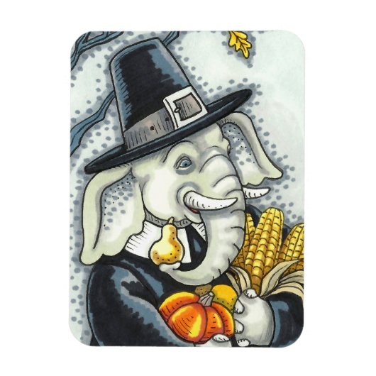 ERNTEDANK PACHYDERM, PILGRIM ELEPHANT MAGNET (Vertikal)
