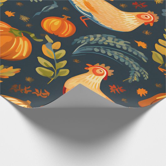 Erntedank-Packpapier Geschenkpapier (Ecke)