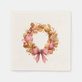 Erntedank Paper Napkins mit großem Herbstfeuer Serviette