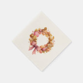 Erntedank Paper Napkins mit großem Herbstfeuer Serviette (Ecke)