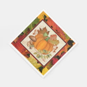 Erntedank Paper Napkins Serviette (Ecke)