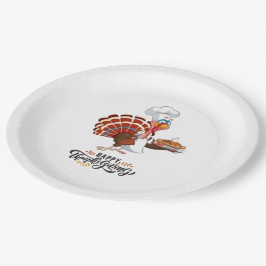 Erntedank Paper Teller (Schrägansicht)