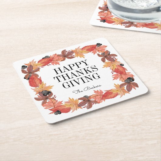 Erntedank-Papierdruckpapier-Untersetzer für Herbst Rechteckiger Pappuntersetzer (angewinkelt)