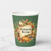 Erntedank-Papiergruppen löschen Pappbecher (Links)