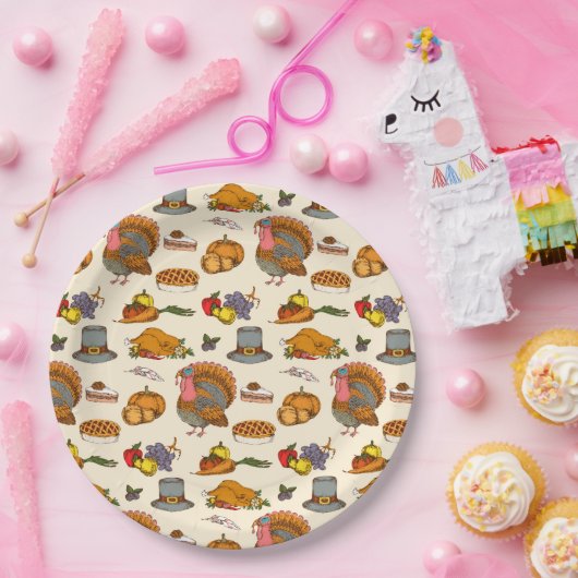 Erntedank-Papierplatte Pappteller (Party)