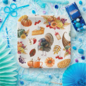 Erntedank-Papierplatte Pappteller (Party)