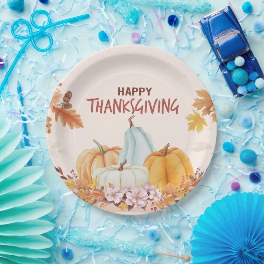 Erntedank-Papierplatte Pappteller (Party)