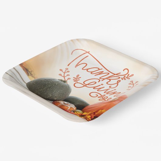 Erntedank-Papierplatte Pappteller (Gewinkelt)