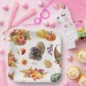 Erntedank-Papierplatte Pappteller (Party)