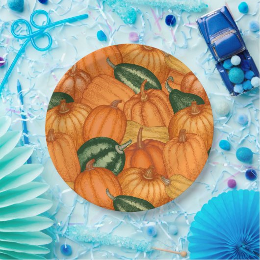 Erntedank-Papierplatte Pappteller (Party)