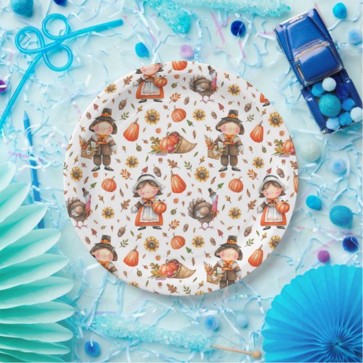 Erntedank-Papierplatte Pappteller (Party)