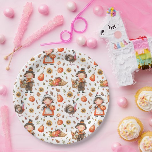 Erntedank-Papierplatte Pappteller (Party)