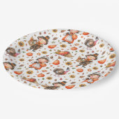 Erntedank-Papierplatte Pappteller (Schrägansicht)