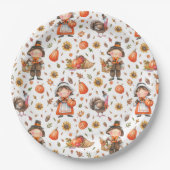 Erntedank-Papierplatte Pappteller (Vorderseite)