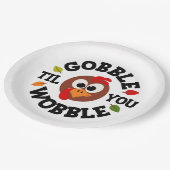 Erntedank-Papierplatte Pappteller (Schrägansicht)