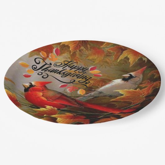 Erntedank-Papierplatte Pappteller (Schrägansicht)