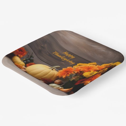 Erntedank-Papierplatte Pappteller (Gewinkelt)