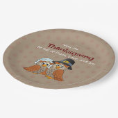 Erntedank-Papierplatte Pappteller (Schrägansicht)