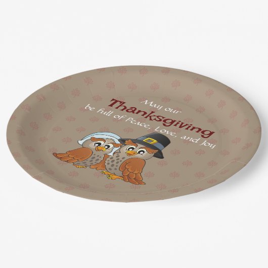 Erntedank-Papierplatte Pappteller (Schrägansicht)