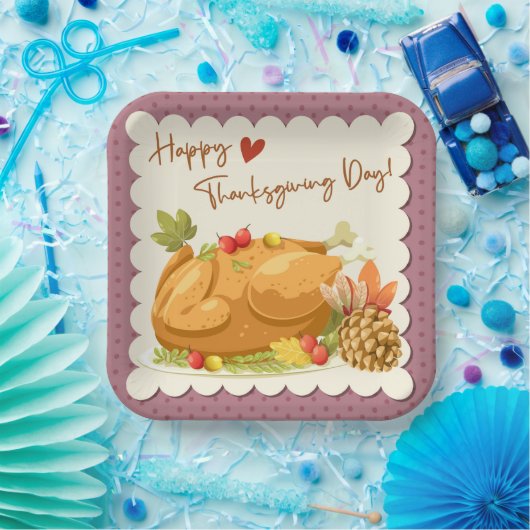 Erntedank-Papierplatte Pappteller (Party)