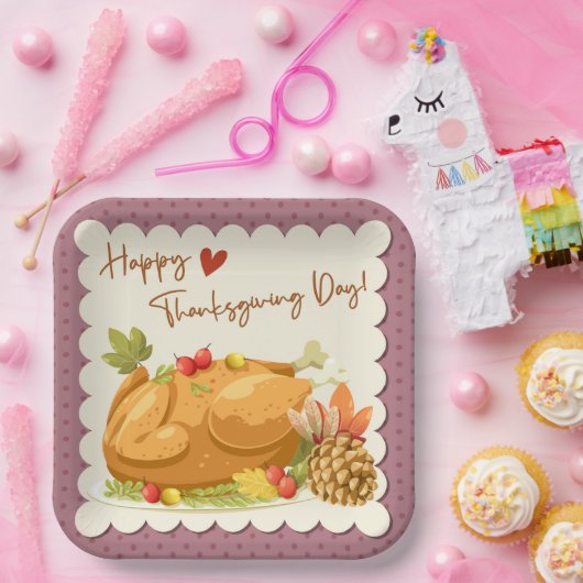 Erntedank-Papierplatte Pappteller (Party)