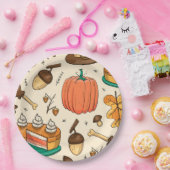 Erntedank-Papierplatte Pappteller (Party)