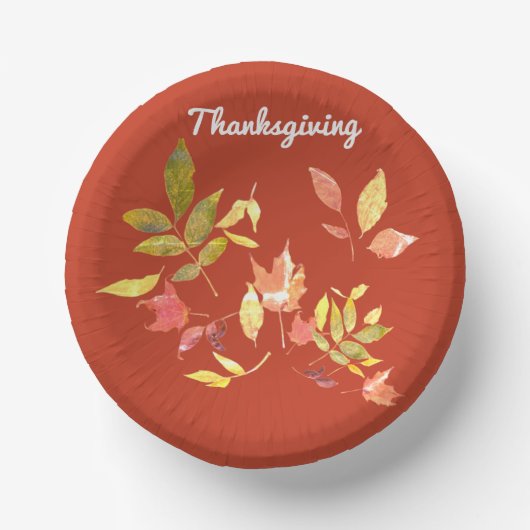 Erntedank-Papierschale Pappteller (Vorderseite)