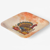 Erntedank-Papiertafel für den traditionellen Urlau Pappteller (Gewinkelt)