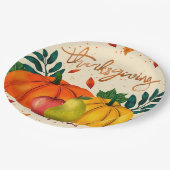 Erntedank Pappteller (Schrägansicht)