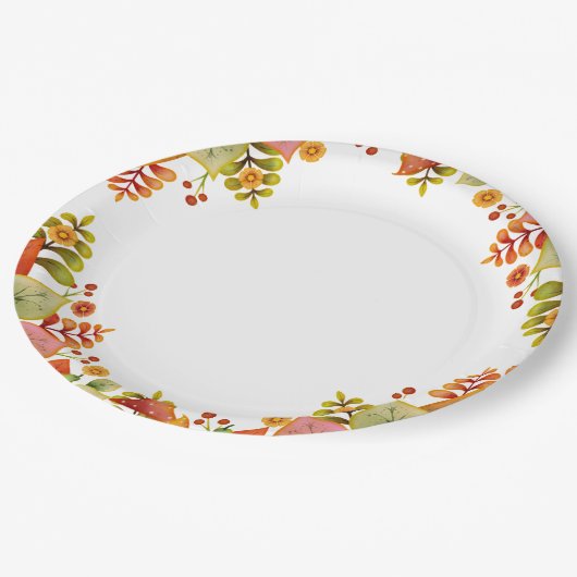 Erntedank Pappteller (Schrägansicht)