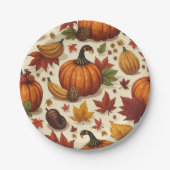 Erntedank Pappteller (Vorderseite)