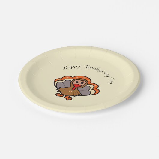 Erntedank Pappteller (Schrägansicht)