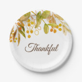 Erntedank Pappteller (Vorderseite)