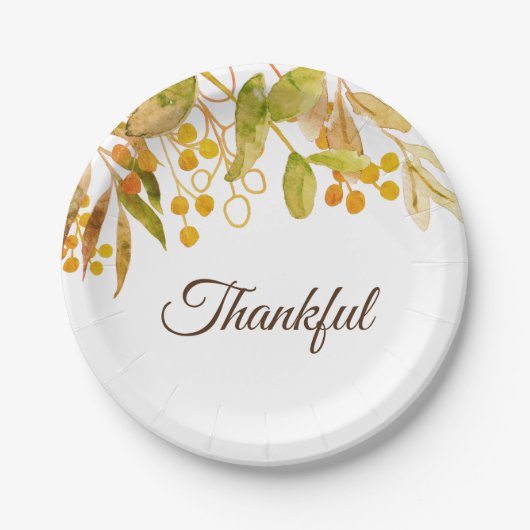 Erntedank Pappteller (Vorderseite)