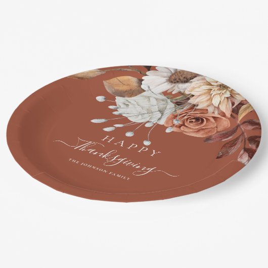 Erntedank Pappteller (Schrägansicht)