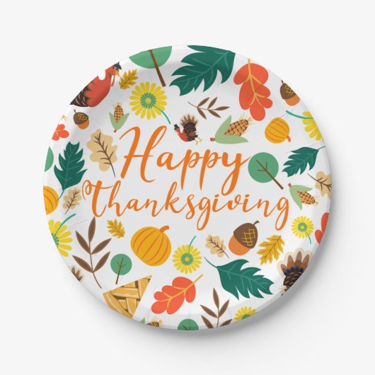 Erntedank Pappteller (Vorderseite)